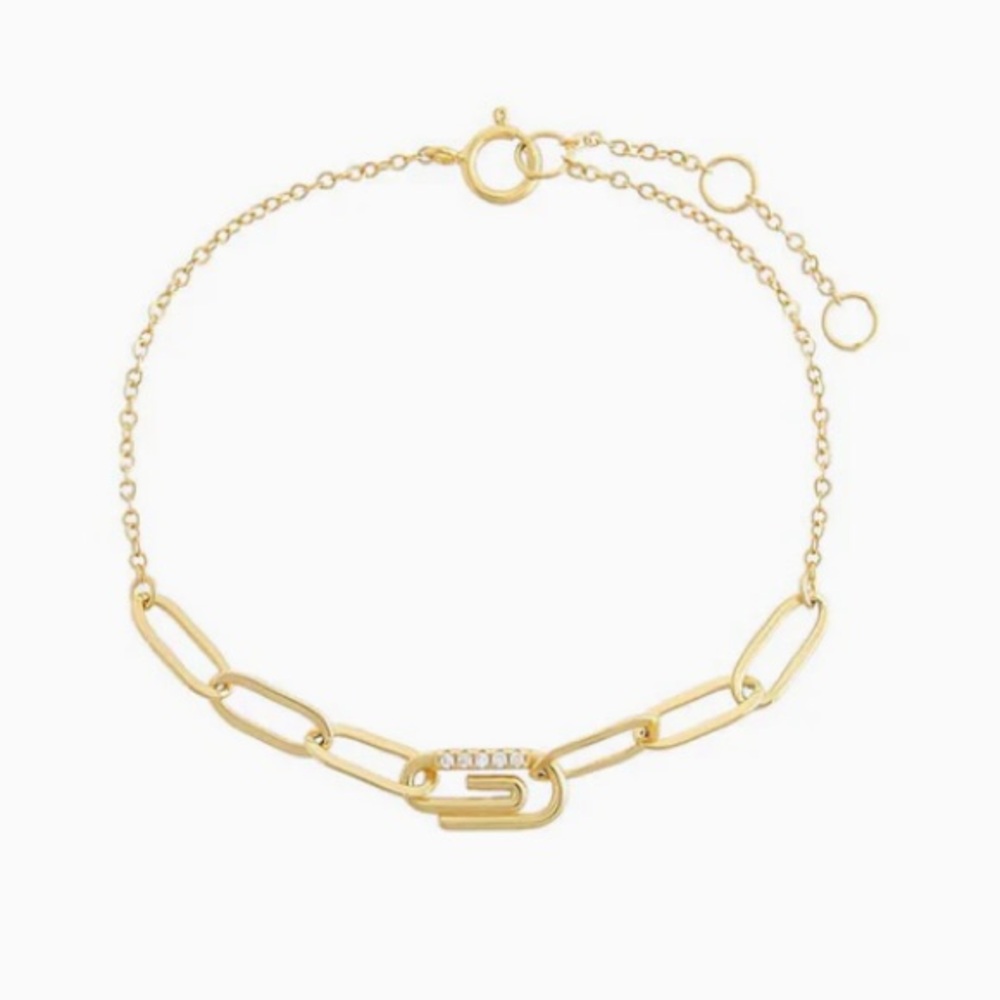 Adina Eden Paperclip Bracelet